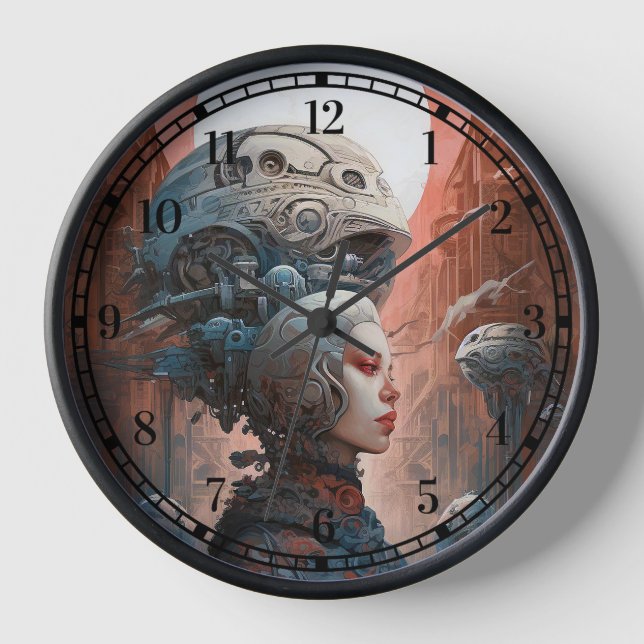 Reloj Artes de ciencia ficción geomecánicas Surreal Head (Anverso)