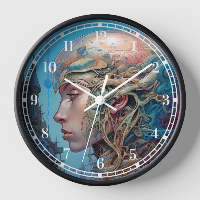 Reloj Artes de ciencia ficción geomecánicas Surreal Head (Anverso)