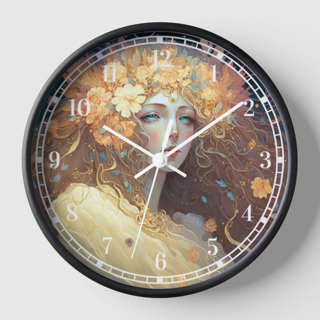 Reloj artístico de la diosa (Anverso)