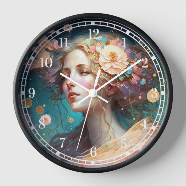 Reloj artístico de la diosa (Anverso)