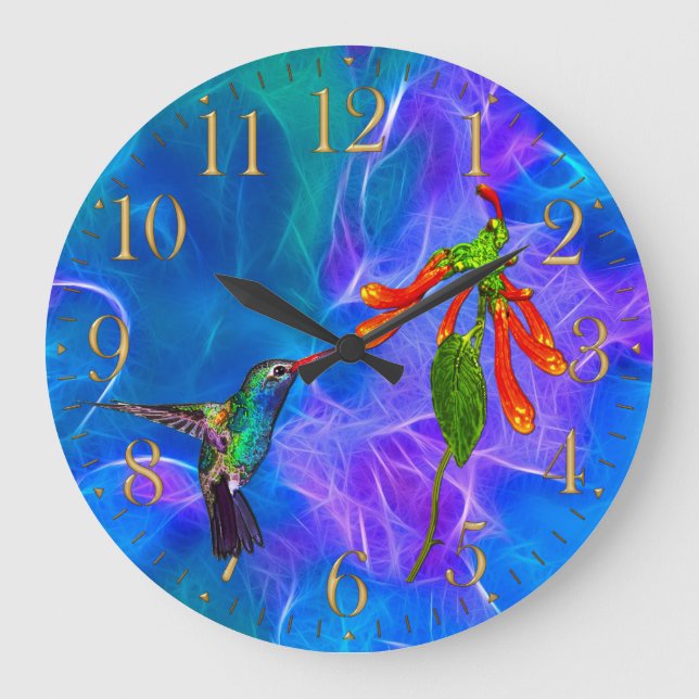 Reloj artístico de los amantes de los pájaros silv (Anverso)