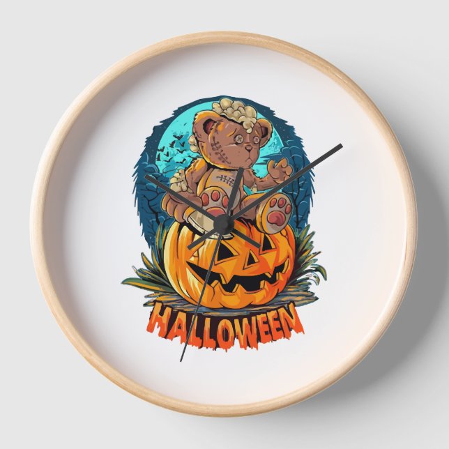 Reloj Asesino de oso de Halloween (Anverso)