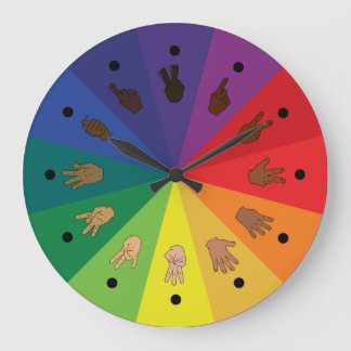 Reloj ASL de rueda de color (12 segmentos)