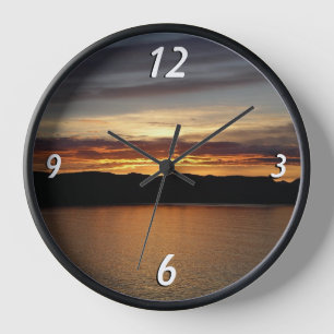 Reloj Atardecer de Alaska II Hermosa Fotografía de Alask
