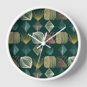 Reloj Audaz trapo tribal caribeño: Boho Verde azulado