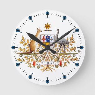 Reloj australiano del escudo de armas