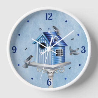 Reloj Aves de San Victoriano y Songbirds sombras de azul