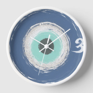 Reloj Azul abstracto