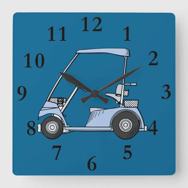 reloj azul del carro de golf (Anverso)
