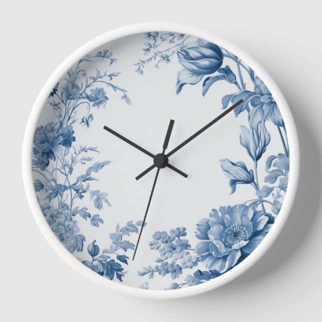 Reloj Azul floral de Francia (Anverso)