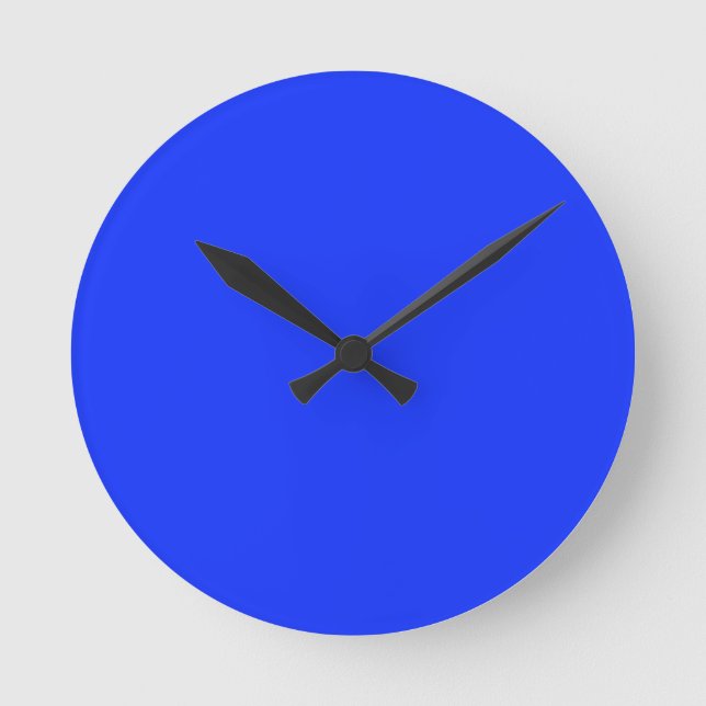 Reloj azul neonatal brillante (Anverso)