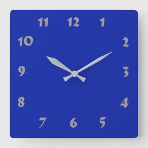 Reloj azul real numerado