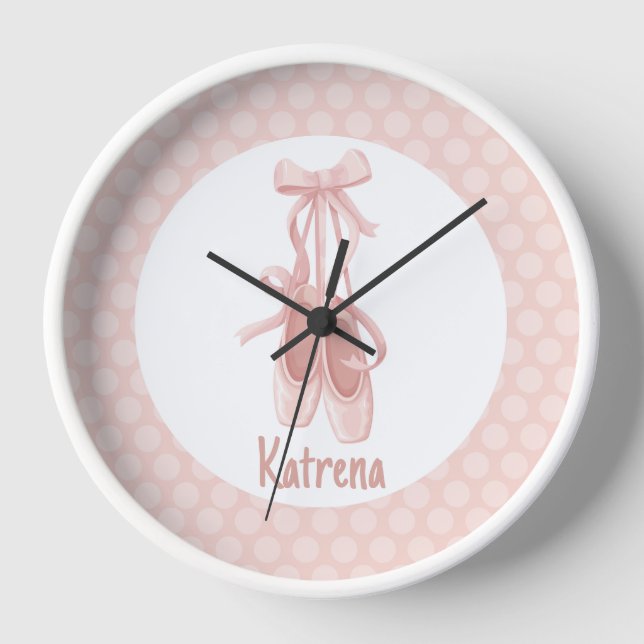 Reloj Ballerina Zapatillas Ballet Bailarina Nursera Con  (Anverso)