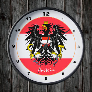 Relojes de pared Bandera Del Austriaco Austria 