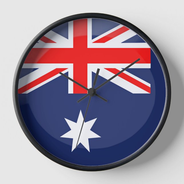 Reloj Bandera de Australia (Anverso)