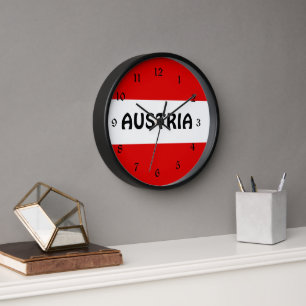 Reloj Bandera de Austria