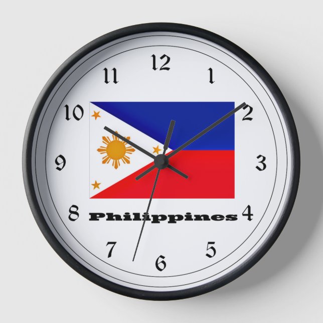 Reloj Bandera de Filipinas, archipiélago, (Anverso)
