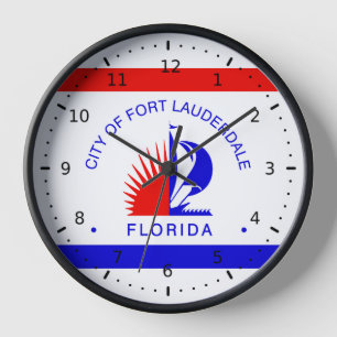 Reloj Bandera de Fort Lauderdale, Florida