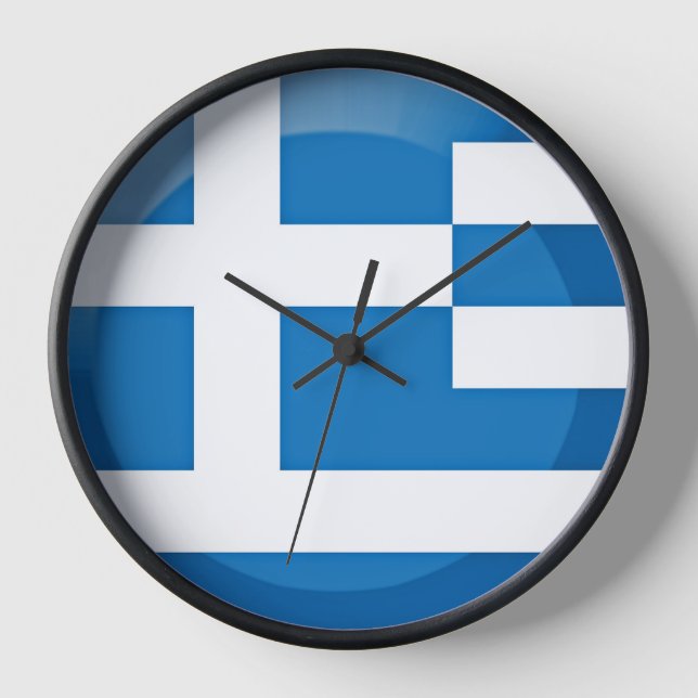 Reloj Bandera de Grecia (Anverso)