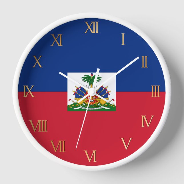 Reloj Bandera de Haití (Anverso)