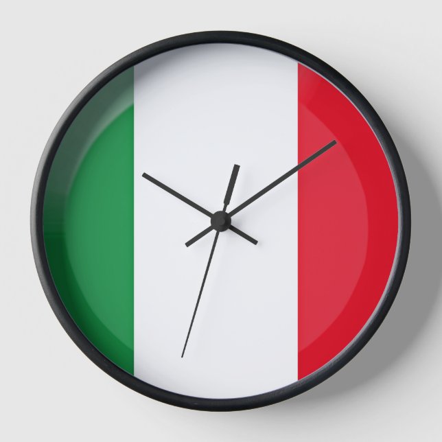 Reloj Bandera de Italia (Anverso)