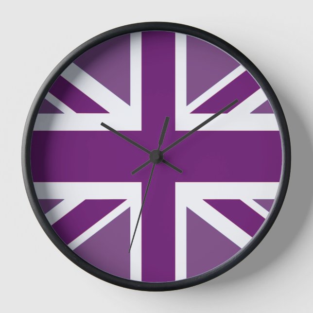 Reloj Bandera de Jack de la Unión Británica Patriótica (Anverso)