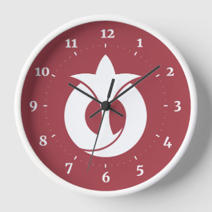 Reloj Bandera de la prefectura de Aichi, Japón