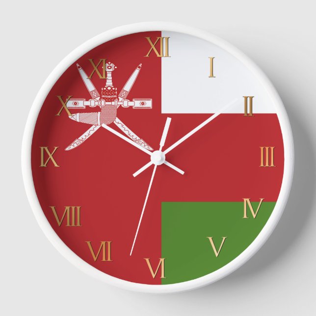 Reloj Bandera de Omán (Anverso)
