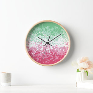 Reloj Bandera de Orgullo Abrosexual Abstracta Groovy Psi