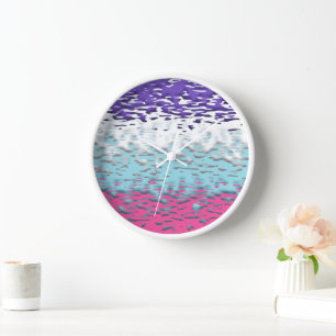Reloj Bandera de orgullo multissexual funky trippy ondul