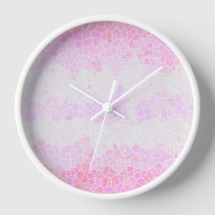 Reloj Bandera de Orgullo Pomosexual Abstracto Mosaico Bo