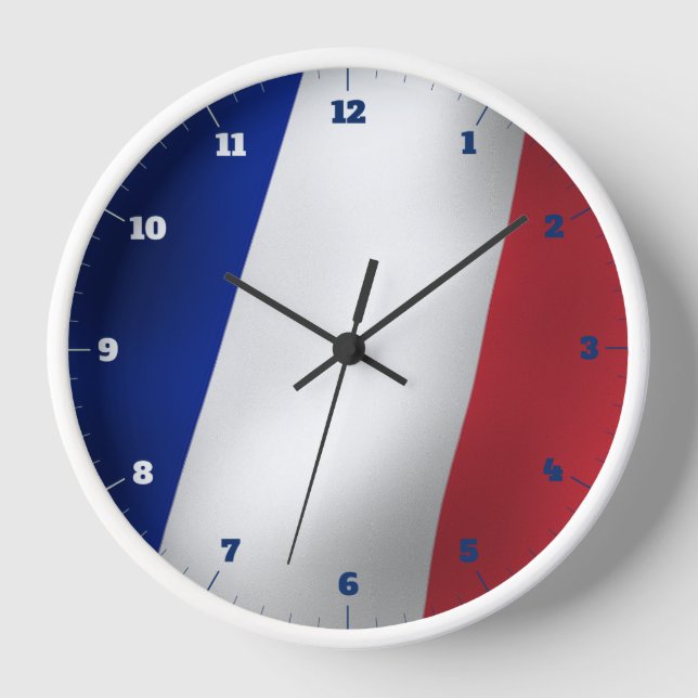 RELOJ BANDERA DE TRICOLOR FRANCESA (Anverso)