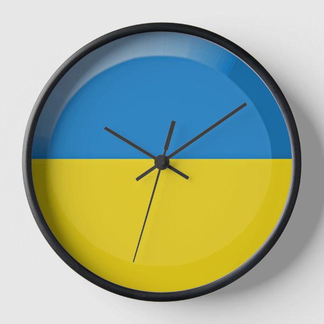 Reloj Bandera de Ucrania (Anverso)