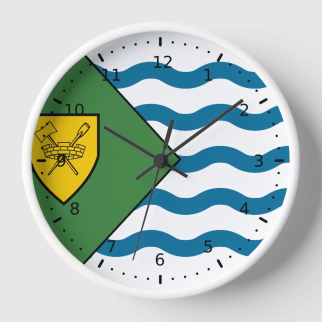 Reloj Bandera de Vancouver, Columbia Británica (Anverso)