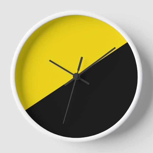 Reloj Bandera del capitalismo anárquico símbolo de la an (Anverso)