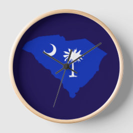 Reloj Bandera del estado de Carolina del Sur