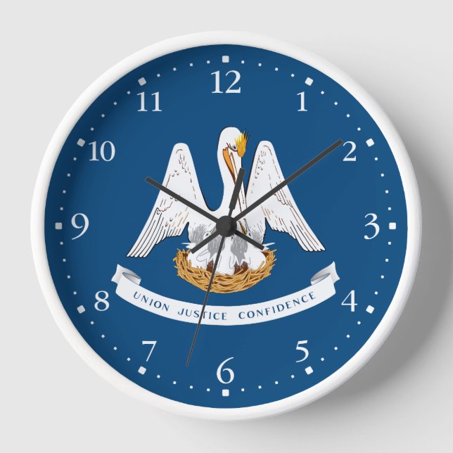Reloj Bandera del estado de Luisiana (Anverso)