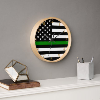 Reloj Bandera delgada de la Línea Verde: Veteranos milit