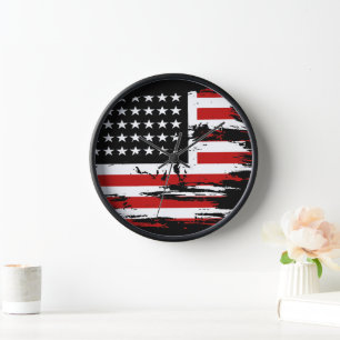 Reloj Bandera estadounidense vintage