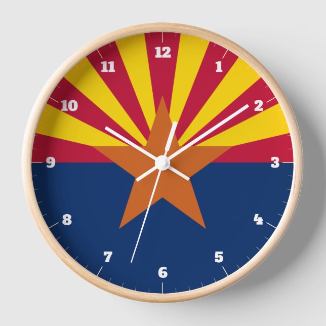 RELOJ BANDERA ESTATAL DE ARIZONA (Anverso)