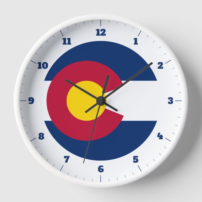RELOJ BANDERA ESTATAL DE COLORADO (Anverso)