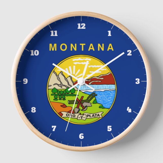 RELOJ BANDERA ESTATAL DE MONTANA (Anverso)