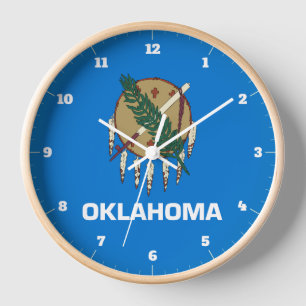 RELOJ BANDERA ESTATAL DE OKLAHOMA