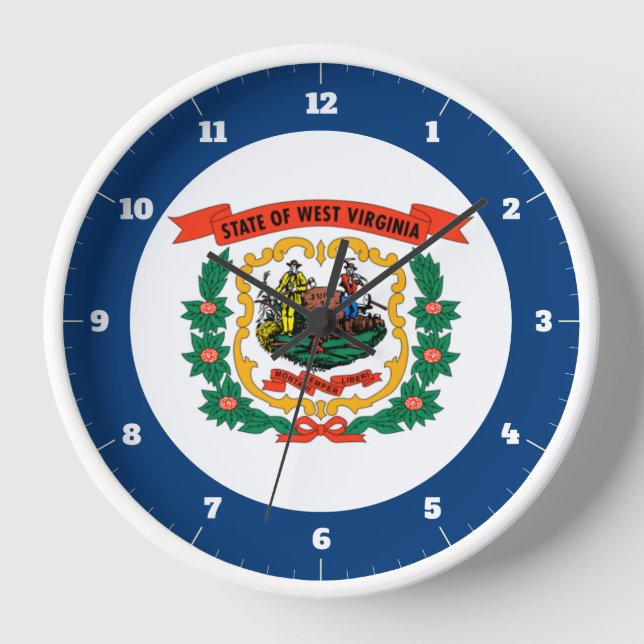 RELOJ BANDERA ESTATAL DE VIRGINIA OCCIDENTAL (Anverso)