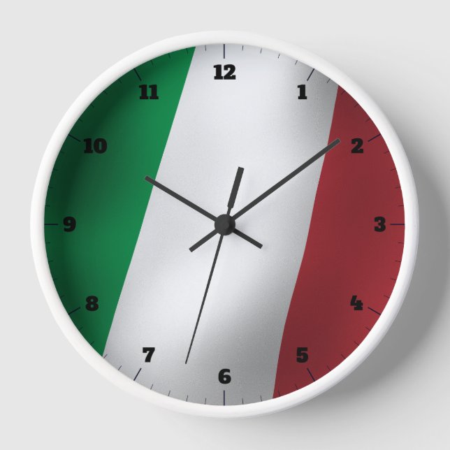 RELOJ BANDERA ITALIANA (Anverso)