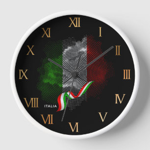 Reloj bandera italiana
