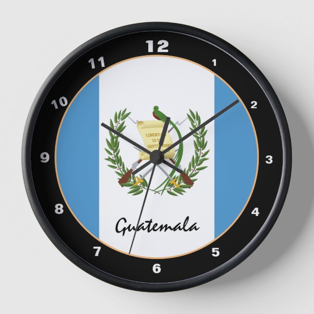 Reloj Bandera Patriótica de Guatemala, Casa de Guatemala (Anverso)