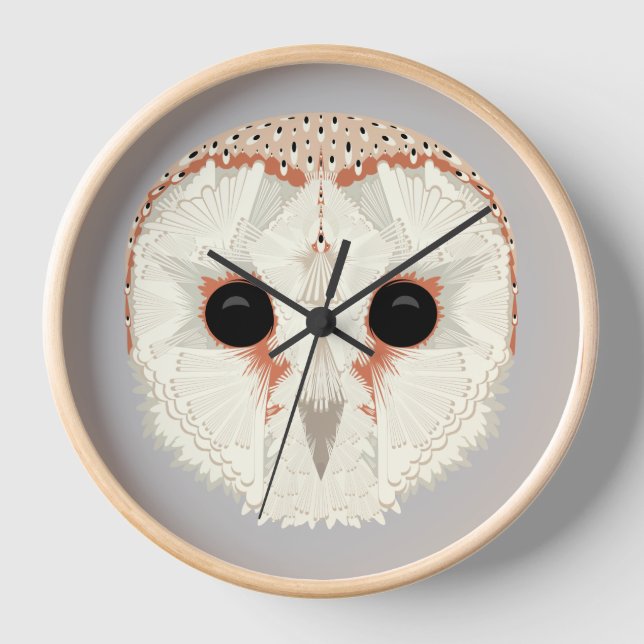 Reloj Barn Owl Wood Fraude Clock (Anverso)