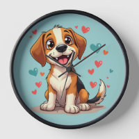 Beagle de Kawaii con perro lúgubre
