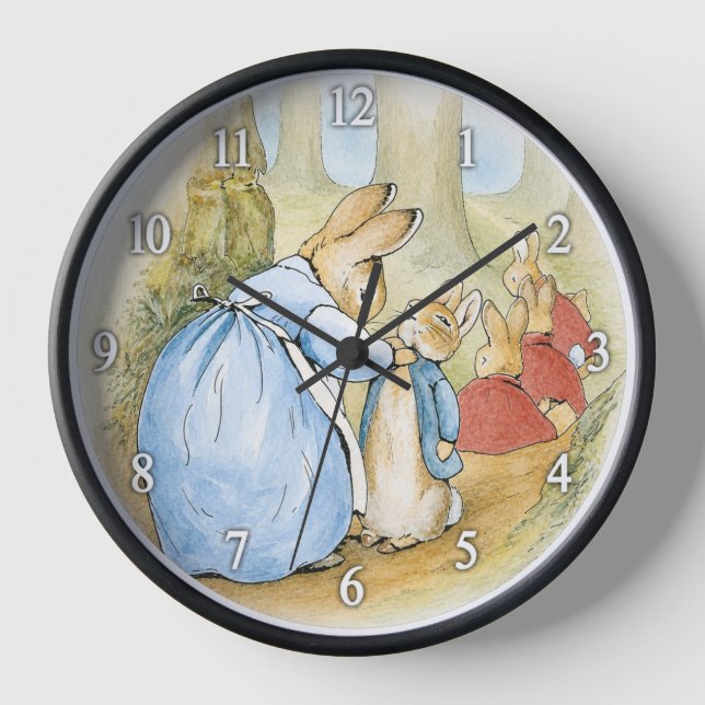 Reloj Beatrix Potter - La familia de Peter Rabbit (Anverso)